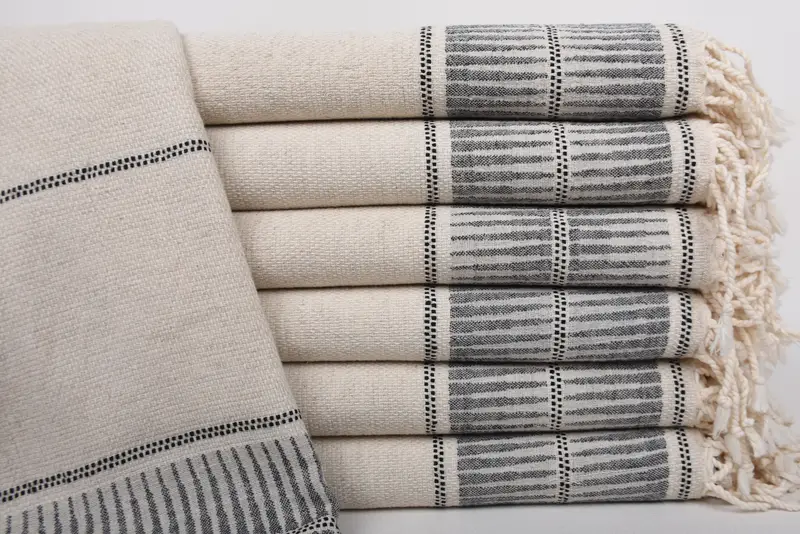70x40 Linen Striped Towel, Engagement Gift, Luxury Turkish Bath Towel, Custom Beach Towel, Wedding Gifts Towel, Personalized Bridesmaid Gift