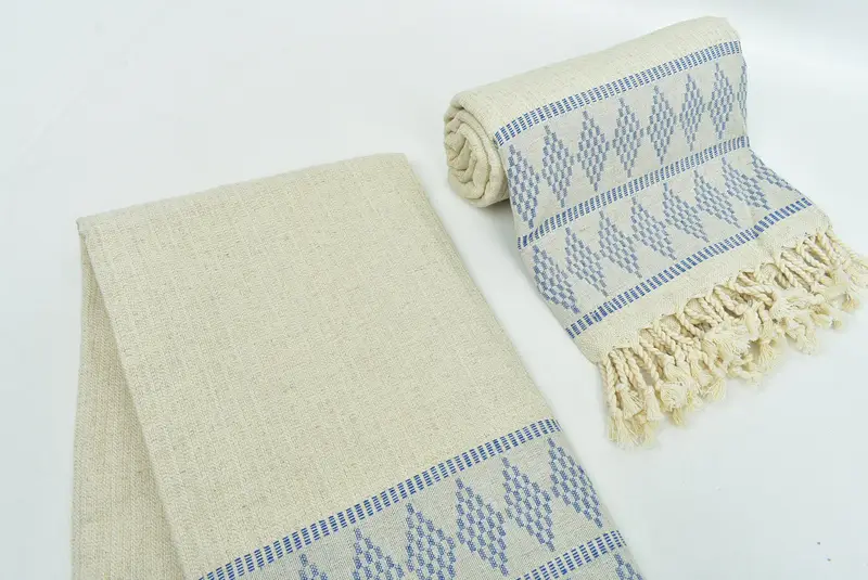 Peshtemal Towel, Personalized Turkish Towel, 70x36 Linen Kilim Design Towel, Personalized Bridesmaid Gift, Home Decor Towel, Embroidered Beach Towel - 7