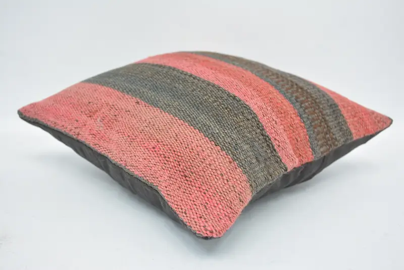Red & Green Embroidered Throw Pillow, 12x12 Inch Size Pillow - 6