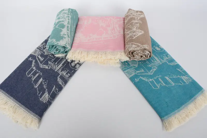 Bridesmaid Proposal Gift, Personalized Kitchen Towel, Monogram Hand Towel, 28x20 Cotton Landscape Patterned Towel, Gym Towel, Personalized Gift - 8