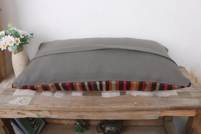 12x24 Orange Pillow Cover, Vintage Pillow, Interior Designer Pillow, Boho Pillow Sham Cover, Ethnic Throw Pillow Cover, Pillow Case - 7