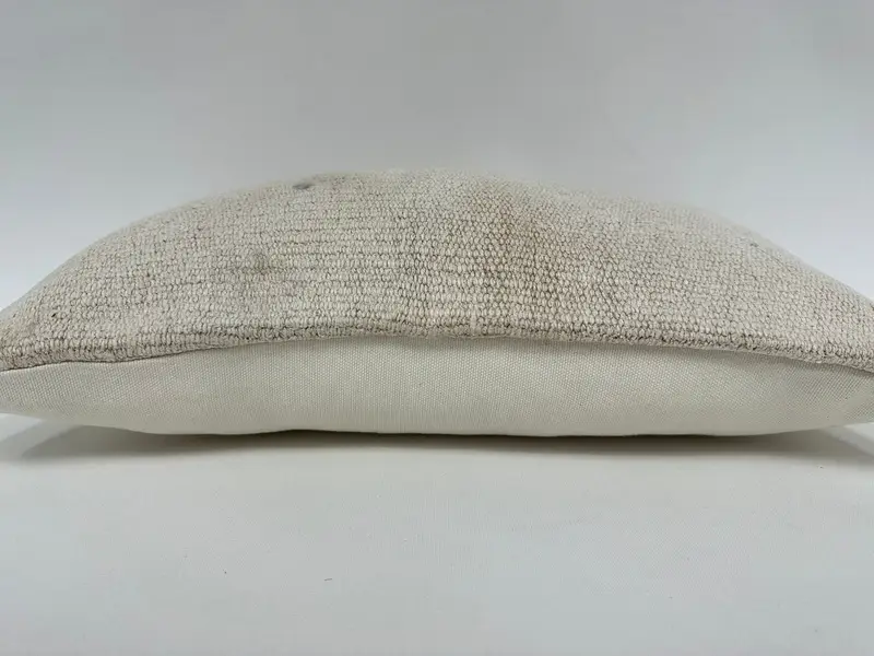 Kilim Pillow Cover, Outdoor Patio Pillow, Vintage Kilim Throw Pillow, Antique Pillows, Cushion Cover, 12x20 White Cushion Cover - 5