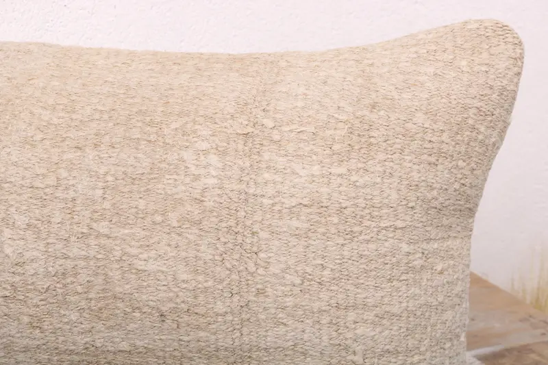 12x24 Beige Pillow Sham, Vintage Kilim Throw Pillow, Pillow for Couch, Bright Pillow Case, Aesthetic Cushion Case, Pillow Sham, Gift Pillow - 5