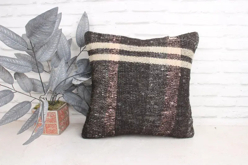 Vintage Pillow, Neutral Pillow Sham, Custom Cushion Case, Pillow for Couch, Kilim Pillow, 18x18 Beige Pillow Sham, Pillow Case - 1