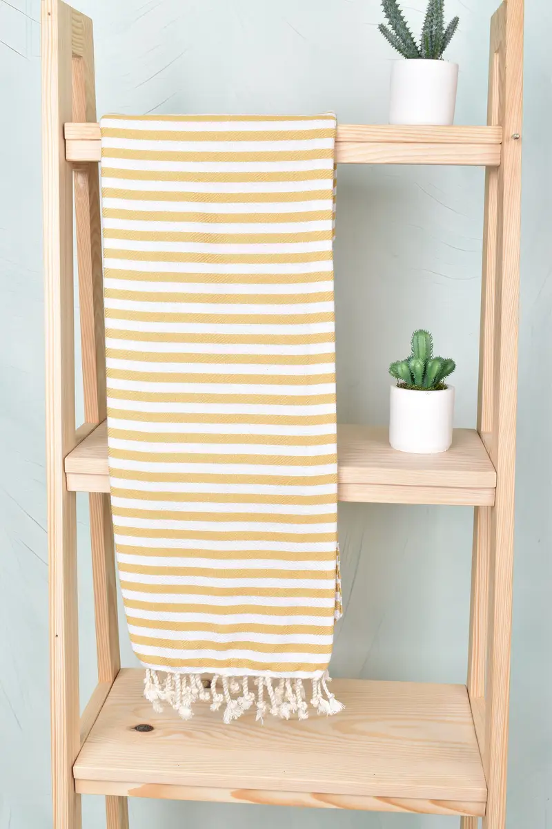 Best Wedding Gift, Maid Of Honor Gift, Bachelor Gifts, 70x40 Cotton Striped Towel, Absorbent Turkish towel, Organic Turkish towel, Custom Bath Towel - 8