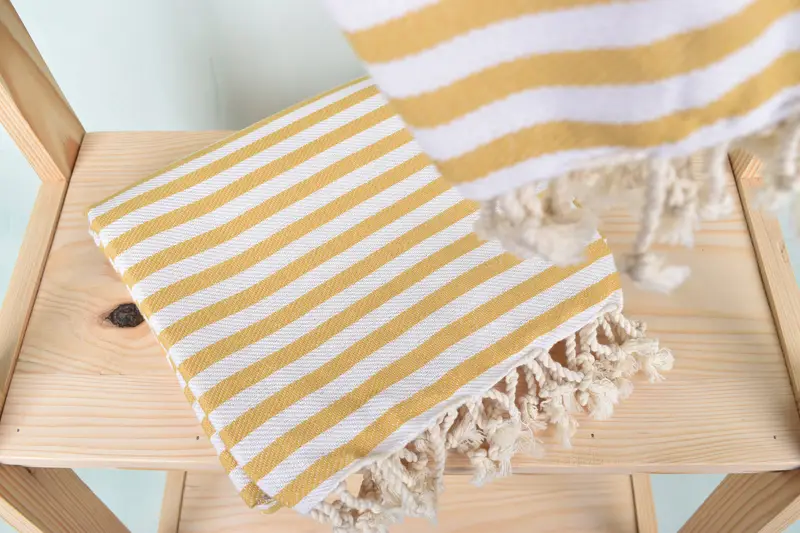 Best Wedding Gift, Maid Of Honor Gift, Bachelor Gifts, 70x40 Cotton Striped Towel, Absorbent Turkish towel, Organic Turkish towel, Custom Bath Towel - 5