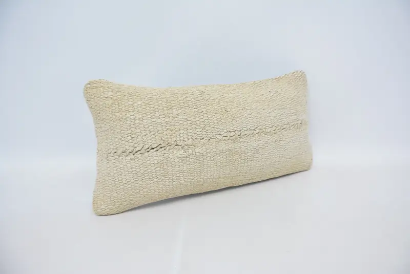 Pillow for Sofa, Interior Designer Pillow, Pillow Sham, 12x24 Beige Pillow Case, Customized Pillow Cover, Pillow for Couch, Kilim Rug Pillow Case - 3