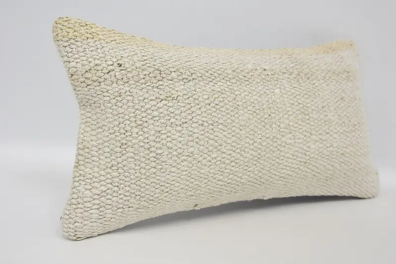 Pet Pillow, Vintage Kilim Pillow, Kilim Pillow, Turkish Pillow, 8x16 Beige Pillow Cover, Pillow, Bright Pillow Case, Outdoor Bolster Pillow - 3
