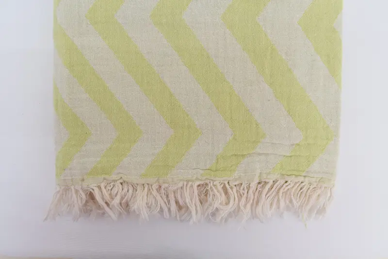 Fouta towel, Bachelorette Favors Beach, Home Gift, Personalized Bridesmaid Gift, Pool Towels, 70x40 Cotton Zigzag Design Towel, Sand-resistant towel - 5