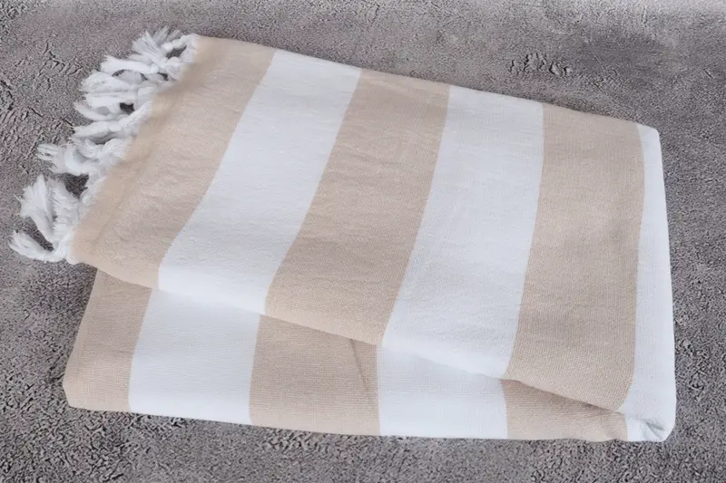 Handwoven Turkish Towel, Summer Gift, Customized Towels, Spa Towel, 64x36 Cotton Striped Terry Towel, Organic towel, Bachelorette Party Decorations - 6