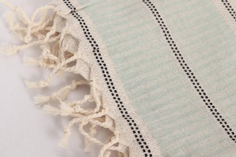 Hand Size Towels, Bathroom Towels, 40x20 Linen Striped Towel, Turkish Tea Towel, Turkish Towel Monogram, Guest Towel, Wedding Gift, Embroidery Towel - 7