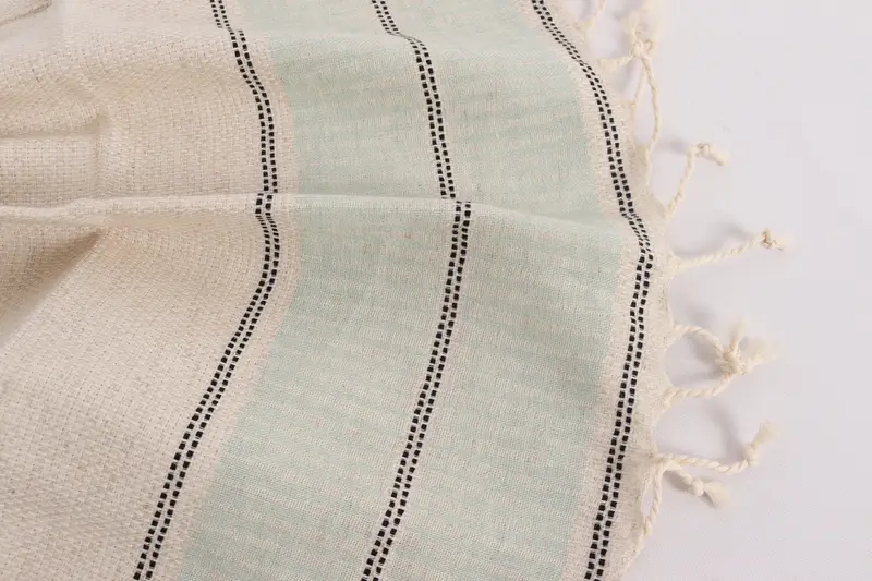 Hand Size Towels, Bathroom Towels, 40x20 Linen Striped Towel, Turkish Tea Towel, Turkish Towel Monogram, Guest Towel, Wedding Gift, Embroidery Towel - 8