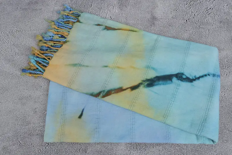 Monogram Beach Towel, Embroidered Towel, 64x38 Cotton Striped Tie Dye Towel, Handmade Gift, Unique Wedding Gift, Bridesmaid Gifts Personalized - 7