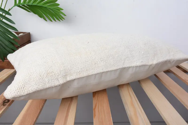 Custom Pillow Case, 12x24 White Pillow Sham, Interior Designer Pillow, Handmade Pillow Case, Pillow, Ethnical Kilim Rug Pillow, Gift Pillow - 6