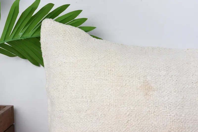 Custom Pillow Case, 12x24 White Pillow Sham, Interior Designer Pillow, Handmade Pillow Case, Pillow, Ethnical Kilim Rug Pillow, Gift Pillow - 2
