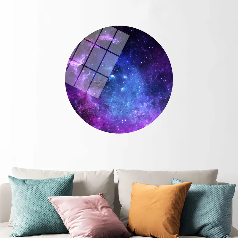 Stellar Night Canvas: Lebendiger Sternenhimmel-Landschaftsdruck