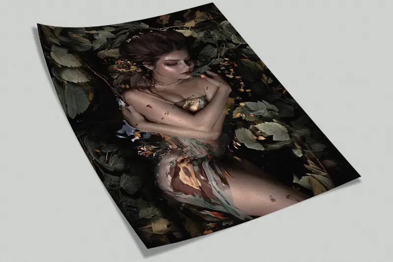 Modern Wall Paper, Sensual Mural, Erotic Wall Print, 3d Wall Paper, , Bright Wall Paper, Sensual Woman Wallpaper, Mature Wall Paper, - 4
