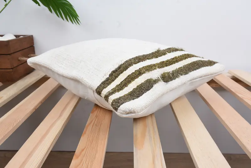 Kilim Pillow, Square Throw Pillow Cover, Ethnical Kilim Rug Pillow, Vintage Pillow, 14x14 White Cushion Case, Pillow Case, Bohemian Cushion Cushion - 6