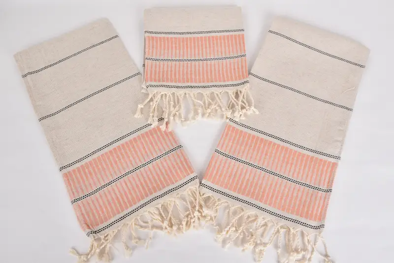 Onun için hediyeler, kişiselleştirilmiş el havlusu, büyükanne hediyesi, bekarlığa veda parti eşyaları, küçük banyo havluları, monogramlı el havlu, 40x20 keten çizgili havlu - 6