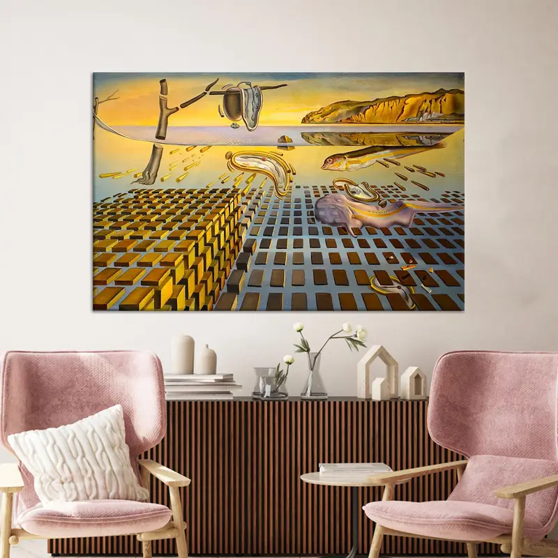 Abstrakte surreale Leinwand: Desintegration of Perseverance Print