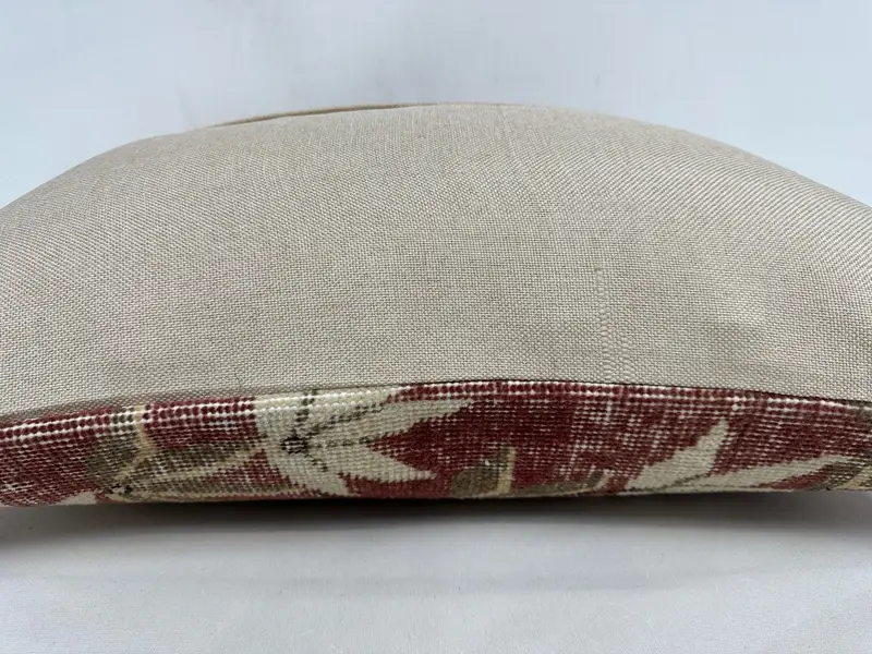 20x28 Red Pillow Case, Natural Pillow, Sofa Cushion Cover, Boho Pillow Sham Cover, Nomadic Pillow Sham, Turkish Pillow, Kilim Pillow, Cushion - 7