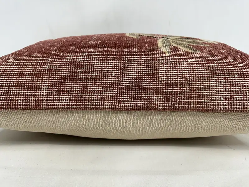 20x28 Red Pillow Case, Natural Pillow, Sofa Cushion Cover, Boho Pillow Sham Cover, Nomadic Pillow Sham, Turkish Pillow, Kilim Pillow, Cushion - 5