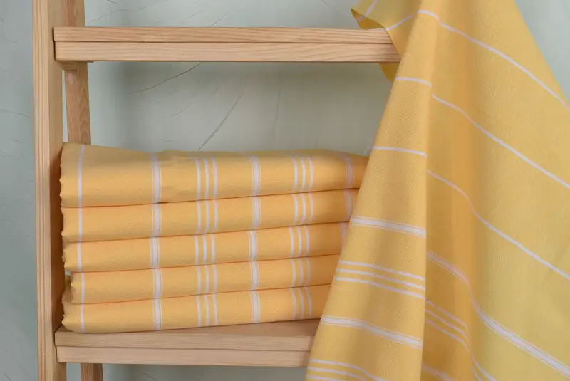Engagement Gift, Bachelor Towel, Personalized Kitchen Towel, Summer Towel, Turkish Hand Towel, 40x24 Cotton Striped Towel, Turkish Towel Hand Towel - 2