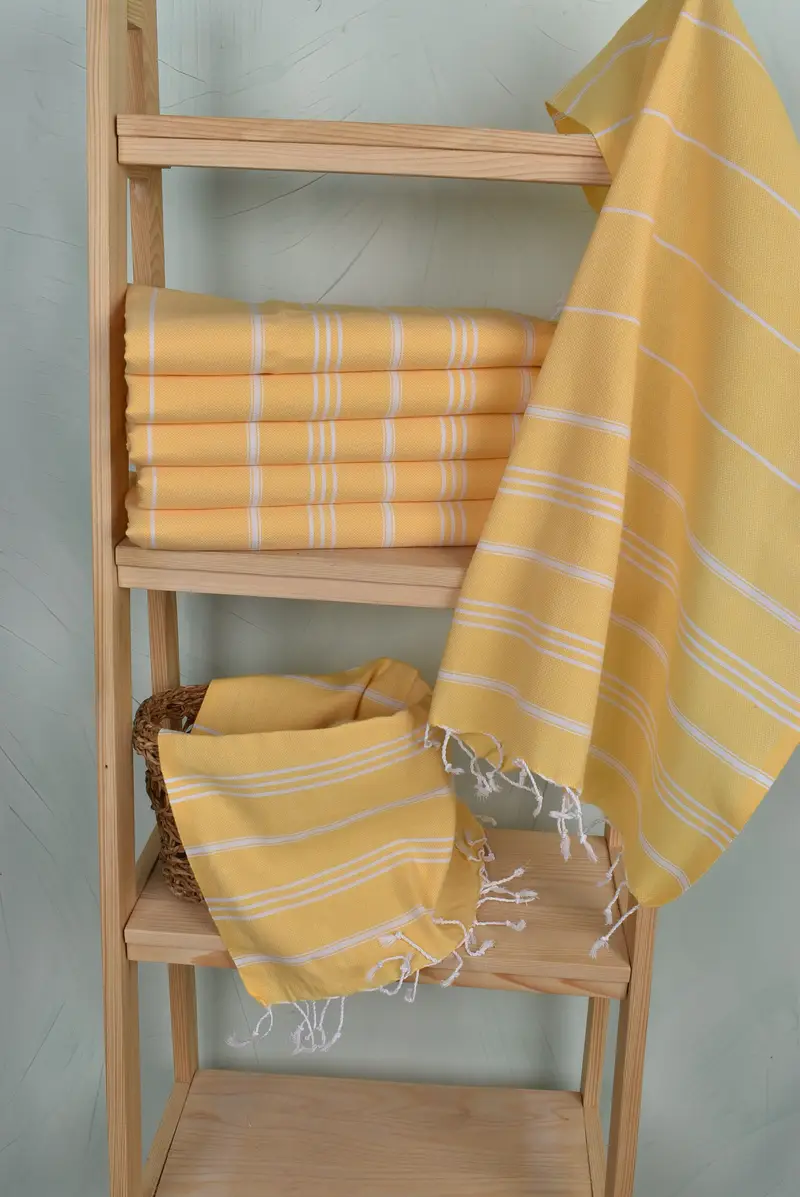 Engagement Gift, Bachelor Towel, Personalized Kitchen Towel, Summer Towel, Turkish Hand Towel, 40x24 Cotton Striped Towel, Turkish Towel Hand Towel - 3