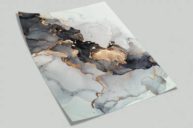 Modern Wall Paper, Contemporary Wall Decor, Custom Wall Paper, Black Gold Marble, 3d Wall Paper, Luxury Marble Wall Art, - 8