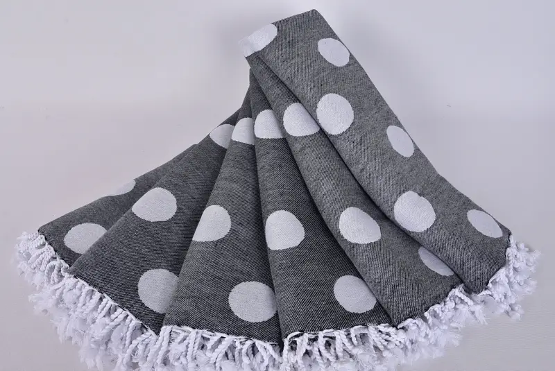 70x40 Cotton Polka Dot Towel, Monogrammed Beach Towel, Bridesmaid Gift, Bachelorette Gifts, Bachelor Party Favors, Gift Towel, Decorative Towel - 5