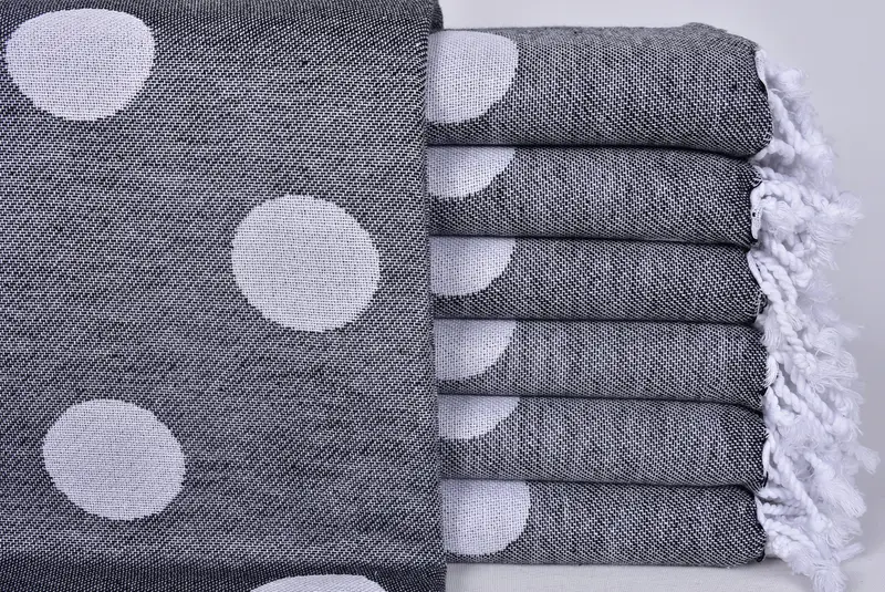 70x40 Cotton Polka Dot Towel, Monogrammed Beach Towel, Bridesmaid Gift, Bachelorette Gifts, Bachelor Party Favors, Gift Towel, Decorative Towel - 2
