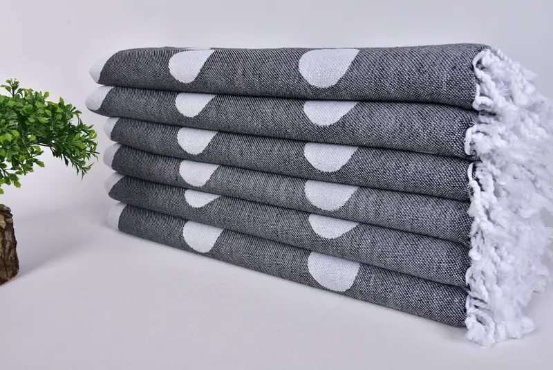 70x40 Cotton Polka Dot Towel, Monogrammed Beach Towel, Bridesmaid Gift, Bachelorette Gifts, Bachelor Party Favors, Gift Towel, Decorative Towel - 4