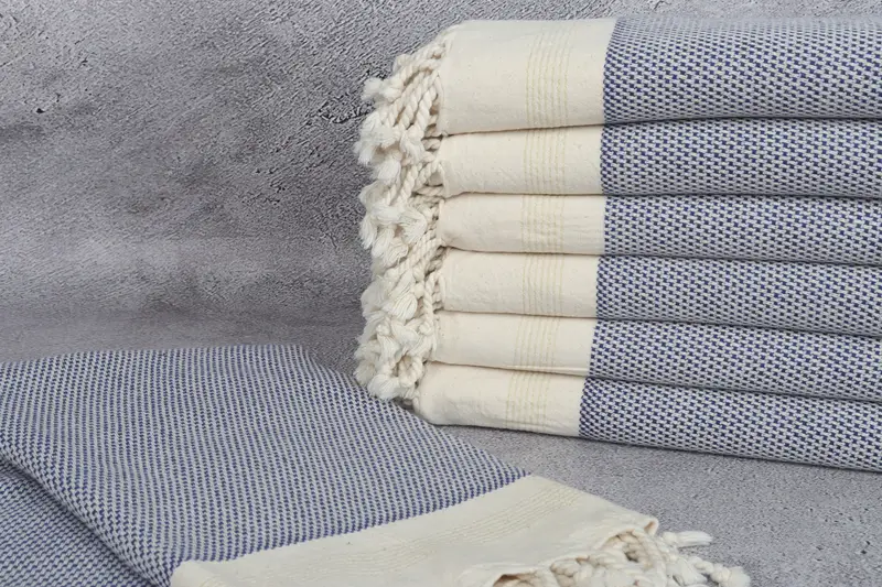 Quick-drying cotton Turkish beach towel, Gift For Her, Organic Turkish towel, 68x40 Cotton Striped Towel, Gifts For Him, Bridesmaid Proposal Gift - 2