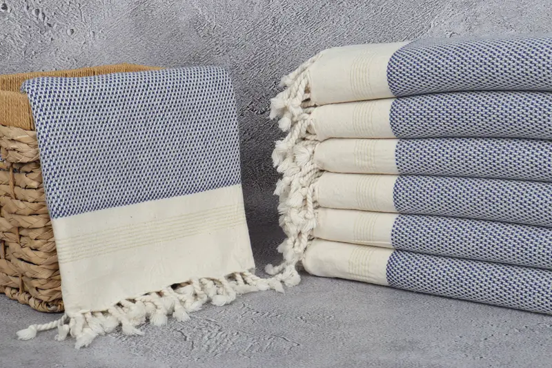 Quick-drying cotton Turkish beach towel, Gift For Her, Organic Turkish towel, 68x40 Cotton Striped Towel, Gifts For Him, Bridesmaid Proposal Gift - 3