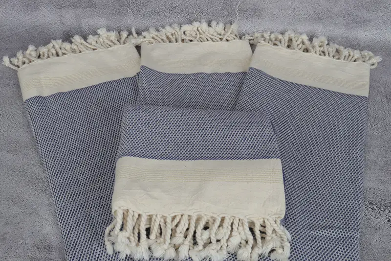 Quick-drying cotton Turkish beach towel, Gift For Her, Organic Turkish towel, 68x40 Cotton Striped Towel, Gifts For Him, Bridesmaid Proposal Gift - 4