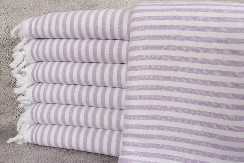 Organic Cotton Turkish Towel, Beige, 36x71 Inches