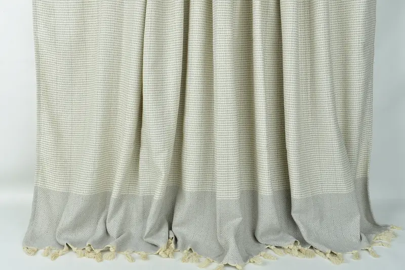 Organic Throw, Bachelorette Party Favors, Employee Gifts, Bridal Shower Gift, 80x70 Cotton Diamond Towel, Boho Throw Blankets, Turkish Blanket Queen - 8