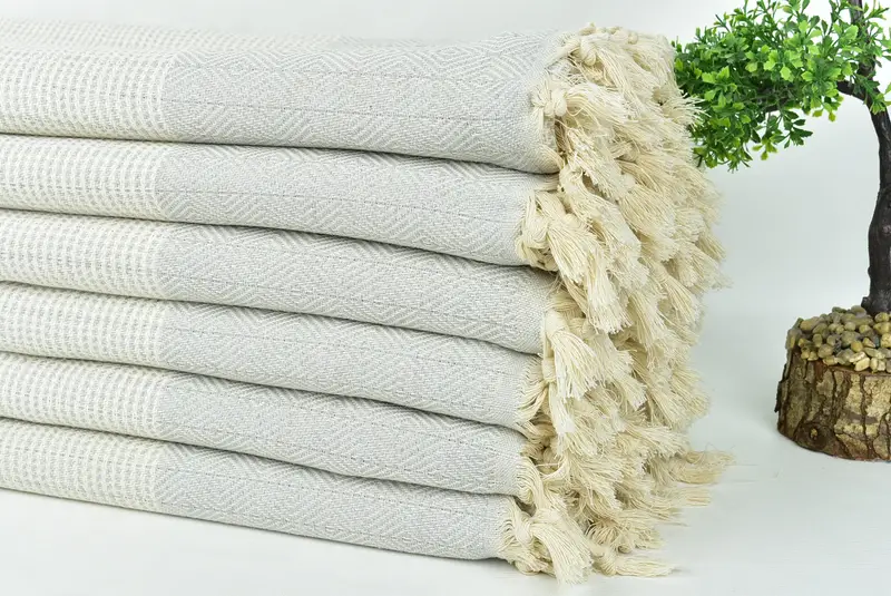 Organic Throw, Bachelorette Party Favors, Employee Gifts, Bridal Shower Gift, 80x70 Cotton Diamond Towel, Boho Throw Blankets, Turkish Blanket Queen - 3