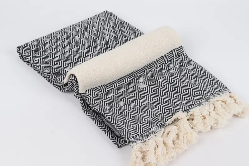Turkish Towel Beach, Gift For Boyfriend, 70x40 Cotton Diamond Towel, Pool Towels, Quick-dry travel peshtemal towel, Wedding Gift, Personalized Towel - 6