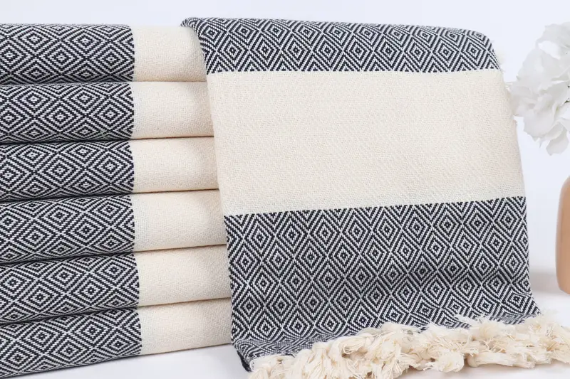 Turkish Towel Beach, Gift For Boyfriend, 70x40 Cotton Diamond Towel, Pool Towels, Quick-dry travel peshtemal towel, Wedding Gift, Personalized Towel - 2