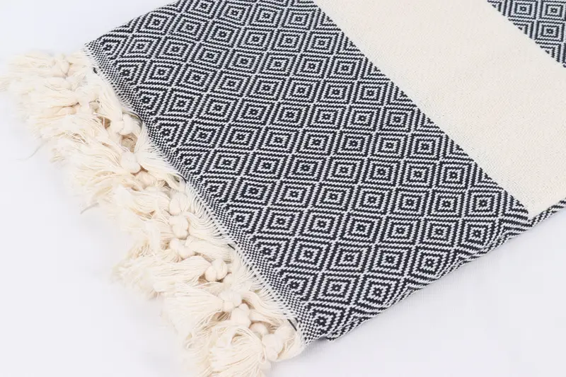 Turkish Towel Beach, Gift For Boyfriend, 70x40 Cotton Diamond Towel, Pool Towels, Quick-dry travel peshtemal towel, Wedding Gift, Personalized Towel - 7