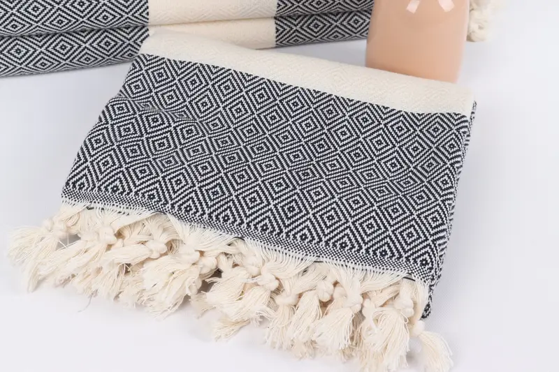 Turkish Towel Beach, Gift For Boyfriend, 70x40 Cotton Diamond Towel, Pool Towels, Quick-dry travel peshtemal towel, Wedding Gift, Personalized Towel - 5