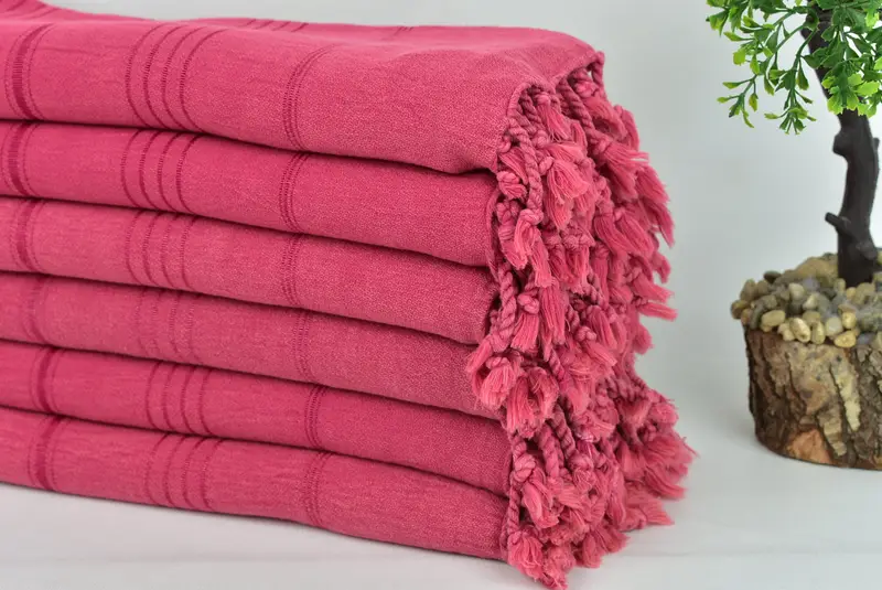 Custom Gift, Summer Gift, Personalized Wedding Gift For Couple, Guest Towel, 64x36 Cotton Striped Stonewashed Towel, Monogram Turkish Towel - 3
