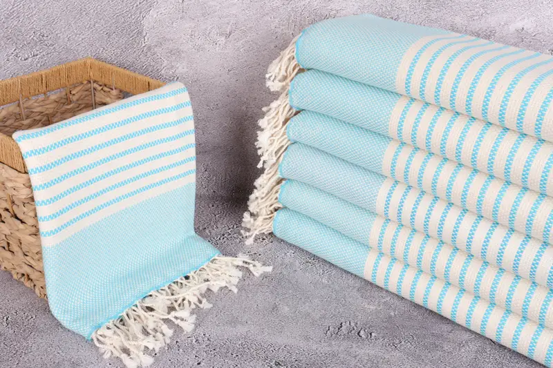 Spa Towel, Bachelorette Favor, Bachelorette Party Gifts For Bride, Best Friend Gift, 76x40 Cotton Striped Towel, Wedding Gift, Organic Turkish towel - 3