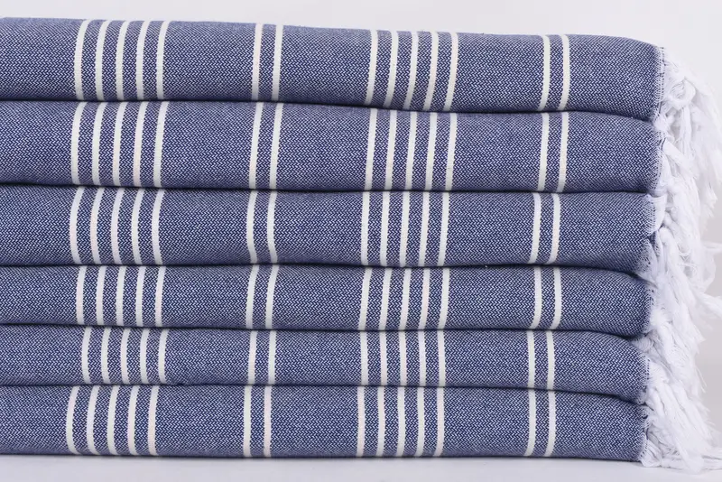 Boyfriend Christmas Gift, Monogram Blanket, Christmas Tablecloth, 96x70 Cotton Striped Towel, Shower Curtain, Decorative Blanket, Woven Blanket - 3