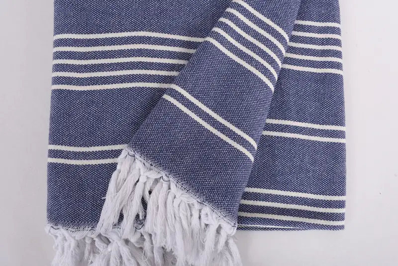 Boyfriend Christmas Gift, Monogram Blanket, Christmas Tablecloth, 96x70 Cotton Striped Towel, Shower Curtain, Decorative Blanket, Woven Blanket - 8