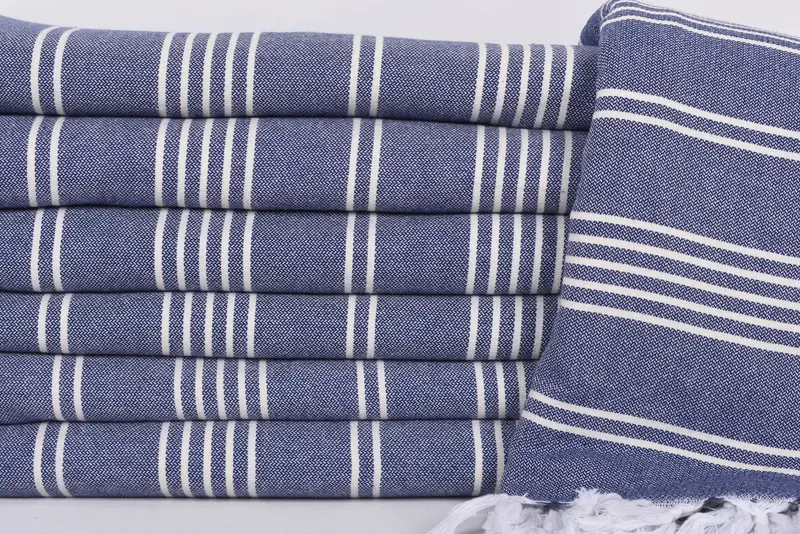 Boyfriend Christmas Gift, Monogram Blanket, Christmas Tablecloth, 96x70 Cotton Striped Towel, Shower Curtain, Decorative Blanket, Woven Blanket - 2