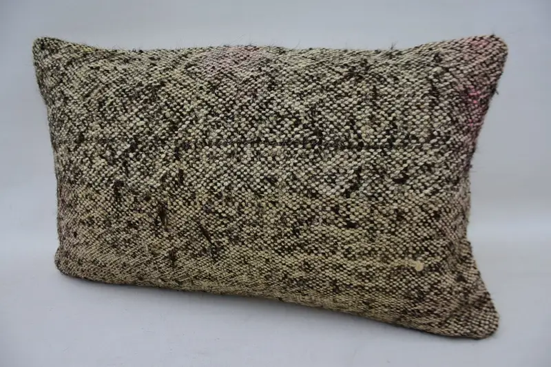 Anatolian Cushion Cover, 12x20 Beige Pillow Sham, Antique Pillows, Pillow Cover, Turkish Pillow, Vintage Pillow, Outdoor Bolster Cushion Cover - 3