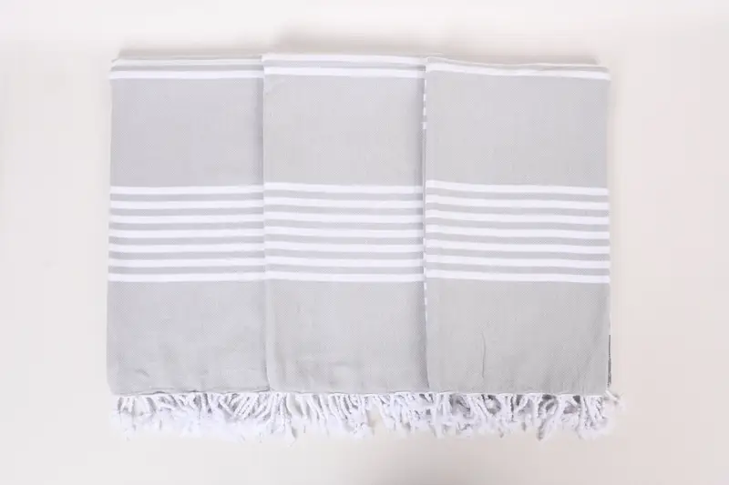 Bachelorette Gifts, Peshtemal Towel, Organic Towel, Lightweight Turkish towel for beach, Xmas Gifts, 68x40 Cotton Striped Towel, Summer Gift - 7