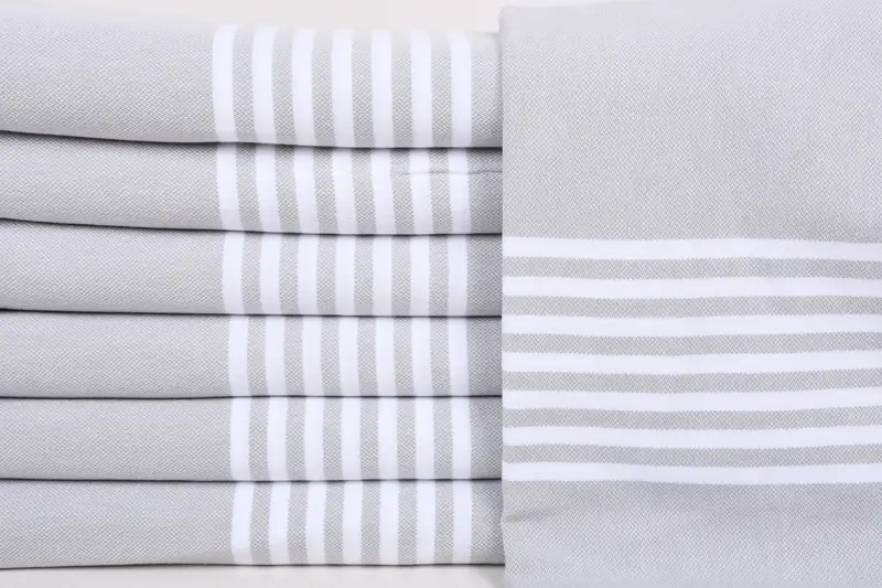 Bachelorette Gifts, Peshtemal Towel, Organic Towel, Lightweight Turkish towel for beach, Xmas Gifts, 68x40 Cotton Striped Towel, Summer Gift - 1